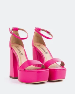 Platform-L'INTERVALLE Adriene Fucshia Leather