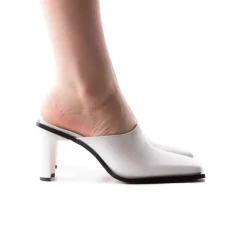 Mules-L'INTERVALLE Aglaia White Leather
