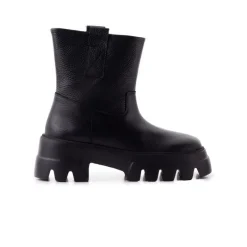 Ankle Boots-L'INTERVALLE Alaska Black Leather