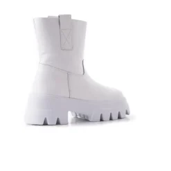 Ankle Boots-L'INTERVALLE Alaska White Leather