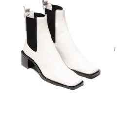 Chelsea|Ankle Boots-L'INTERVALLE Albans White Leather
