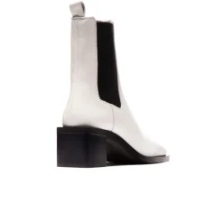 Chelsea|Ankle Boots-L'INTERVALLE Albans White Leather
