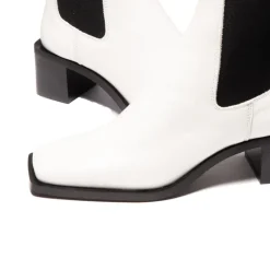 Chelsea|Ankle Boots-L'INTERVALLE Albans White Leather