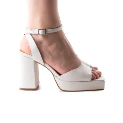 Platform-L'INTERVALLE Alegre White Leather