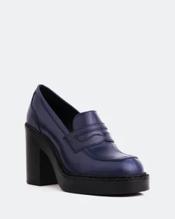 Loafers-L'INTERVALLE Allington Navy Leather