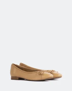 Ballerinas-L'INTERVALLE Alona Camel Leather