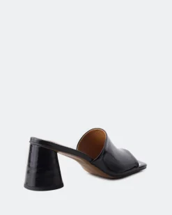 Mid Heels|Mules-L'INTERVALLE Alyki Black Leather