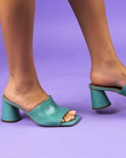 Mid Heels|Mules-L'INTERVALLE Alyki Fuchsia Leather