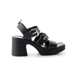 Platform-L'INTERVALLE Amalie Black Leather