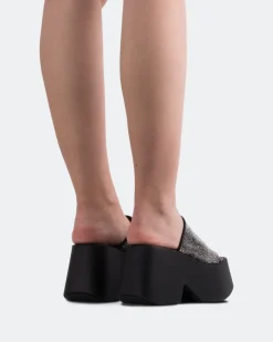 Platform-L'INTERVALLE Ambrosio Black Strass