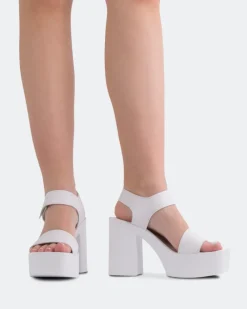 Platform|Strappy-L'INTERVALLE Amical White Leather