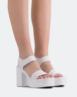Platform|Strappy-L'INTERVALLE Amical White Leather