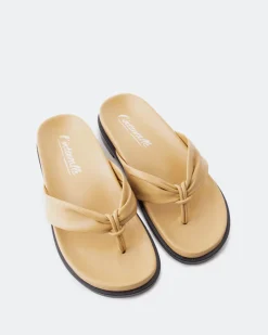 Flats-L'INTERVALLE Aminta Camel Leather