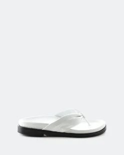 Flats-L'INTERVALLE Aminta White Leather