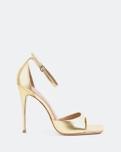 High Heels-L'INTERVALLE Analu Gold Metal