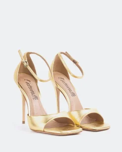High Heels-L'INTERVALLE Analu Gold Metal