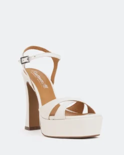 Platform|High Heels-L'INTERVALLE Anamika Off White Leather
