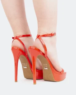 Platform|High Heels-L'INTERVALLE Anguila, Red Naplack/Naplack Rouge