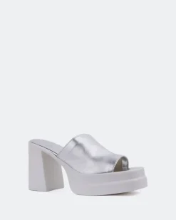 Platform-L'INTERVALLE Aprilia Silver Leather