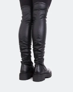 Over-the-knee|Stretch-L'INTERVALLE Apulia Black Stretch