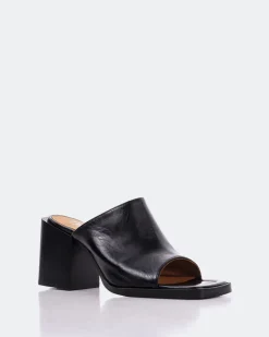 Mules-L'INTERVALLE Arleth Black Leather