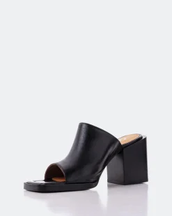 Mules-L'INTERVALLE Arleth Black Leather