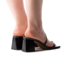 Mid Heels-L'INTERVALLE Armona Black Leather