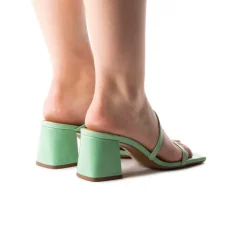 Mid Heels-L'INTERVALLE Armona Green Leather