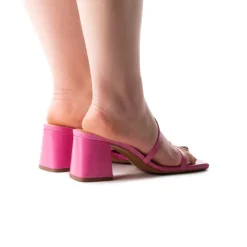 Mid Heels-L'INTERVALLE Armona Hot Pink Leather