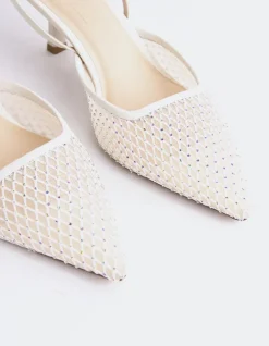 Pumps-L'INTERVALLE Aster White Mesh