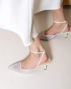 Pumps-L'INTERVALLE Aster White Mesh