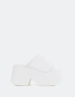 Platform-L'INTERVALLE Authentic White Crochet