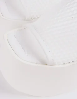 Platform-L'INTERVALLE Authentic White Crochet