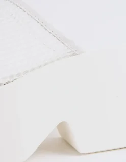 Platform-L'INTERVALLE Authentic White Crochet