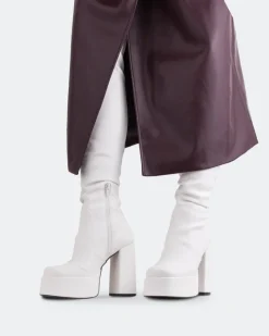 Over-the-knee|Stretch-L'INTERVALLE Azalea White Stretch