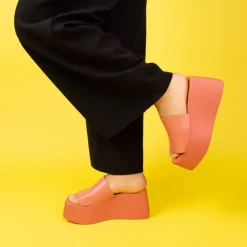 Wedges-L'INTERVALLE Bae Pink Leather