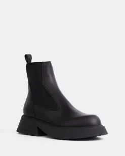 Chelsea|Ankle Boots-L'INTERVALLE Balvin Black Leather