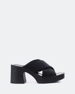 Platform-L'INTERVALLE Barletta Black Lycra