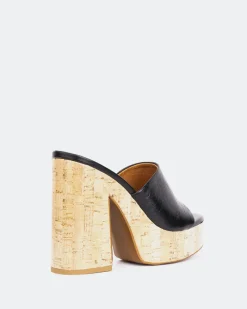 Platform-L'INTERVALLE Barrel Black Leather