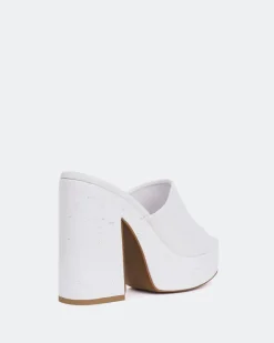 Platform-L'INTERVALLE Barrel White Leather