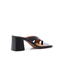 Mid Heels-L'INTERVALLE Barriada Black Leather