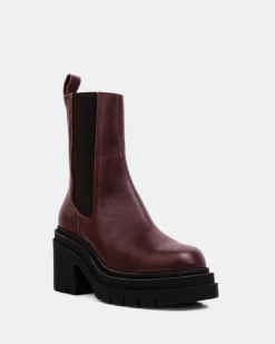Chelsea|Ankle Boots-L'INTERVALLE Bastille Brown Leather