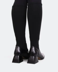 Stretch|Chelsea-L'INTERVALLE Bayeux Black Knit Stretch