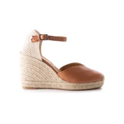 Espadrilles-L'INTERVALLE Beatrice Camel Leather