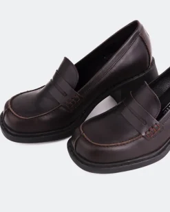 Loafers-L'INTERVALLE Beckam Brown Leather