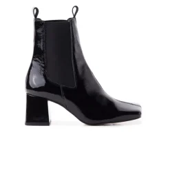 Chelsea|Ankle Boots-L'INTERVALLE Belvedere Black Naplack