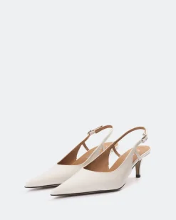 Slingbacks-L'INTERVALLE Berkely Off White Patent