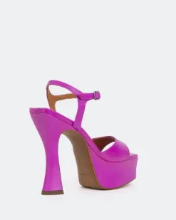 Platform-L'INTERVALLE Betsey Purple Leather/Cuir Violet