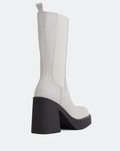 Chelsea|Ankle Boots-L'INTERVALLE Bexley Off White Leather