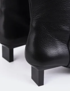 Tall Boots-L'INTERVALLE Blanzy Black Leather